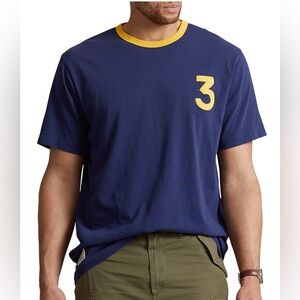 Polo Ralph Lauren Navy Crewneck T-Shirt Cotton Number 3 Men’s Large